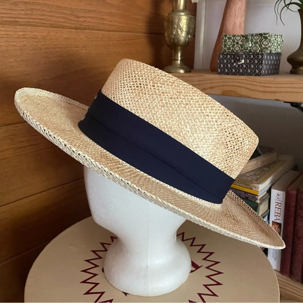 Vintage Ford Mustang logo straw hat - Picture 4 of 6